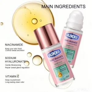 Top Selling Whitening Underarm Deodorant with Ampoule Essence Armpit Antiperspirant Cream for Sensitive Skin Roll on