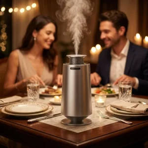 Tower Aroma Diffuser Cordless USB Rechargeable Portable Mini Mobile LED Light Large Capacity Battery Romantic Candlelight Dinner