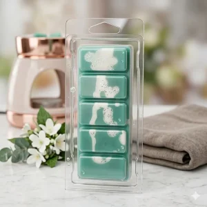 Transparent 5 Cavity Candle Box Wax Melts Clamshell Packaging