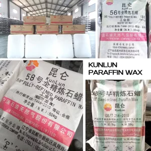 Transparent Pure Semi refined Paraffin Candle Wax 56 58 Odourless 50 kg