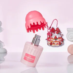 Travel Size 50ml 1.6fl.oz Portable Silicone Cup Shape Keychain Coffee Caramel Plum Vanilla Scented Spray Ice Cream Perfume