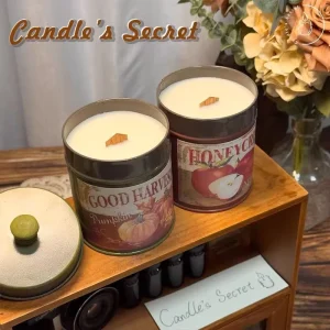 Trendy INS Floral Aroma Soy Candle Natural Dried Flower Home Decor Relaxing Scented Gift Set with Stylish Present Box