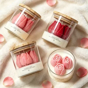 Tulip Soy Wax Aromatherapy Scented Candles Home Decoration Bars Valentine’s Day New Year Celebrations Holiday