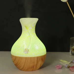 USB Mini 130ml Electric Perfume Diffuser Wood Aromatherapy Essential Oil Humidifier for Home Hotel with 5V Power Supply