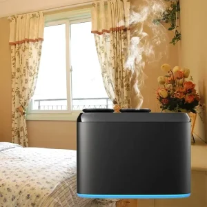 USB Rechargeable Electric Perfume Oil Aroma Diffuser Smart Waterless Double Nozzle Tabletop Installation Metal for Household Use