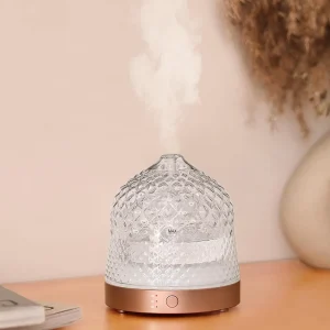 Ultrasonic Aroma Diffuser for Bedroom and Home with Seven-Colour Gradient Light and Cold Mist