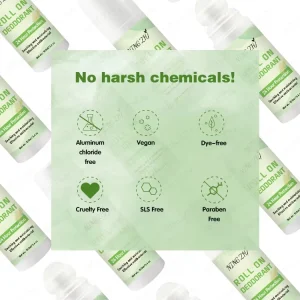Underarm Antiperspirant Deodorant Roll on Sweat Protection Long Lasting Effect for Women and Men