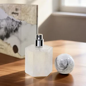 Unique Luxury Unisex Perfume Spray Bottle with Matte Frost Finish Screen Printing Glass Packaging 100ml