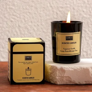 Unique Vessel Structure Suit Spa Relaxation Gentle Lasting Aroma Home Scented Candles