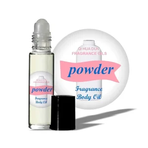 Unisex 10ml Powder Scent Perfume Roll on Oil Pheromone Essential Perfume Oil Long Lasting Portable for Date Vocation