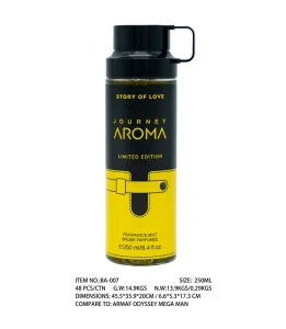 Unisex Fragrance Spray 250ml Wild Woody Scent Luxury Middle Eastern Cologne Travel Size Long Lasting ARAB