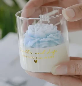 Valentine’s Day Gift Accompanying Gift Fragrance Ornaments Wedding Creative Small Gifts Cross border Handmade Glass Candle