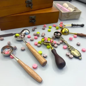 Various Kinds of Wax Sealing Spoons for Wax Bead Melting Crafts Wax Seal Stamp