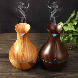 Vase USB Aroma Diffuser 130ml Portable Electric Ultrasonic Humidifier for Desktop and Office