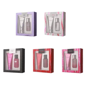 Victorian Style Perfume Spray Lady Body Lotion Set Regular Size Long Lasting Intense Light Scent Rose Floral Family