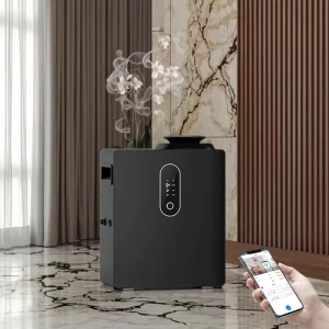 Wall-Mounted Smart Hotel Perfume Oil Diffuser Machine for Large Areas, Metal