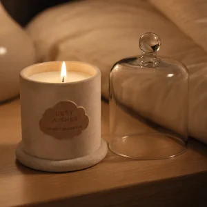 Warm Velvet Cloche Scented Candle Premium Soy Wax Fragrance Candle Modern Nordic Home Decor Gift For Winter Holiday Collection
