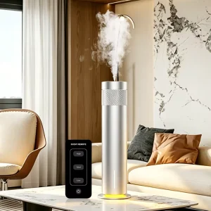 Waterless Diffuser 120ml Aroma Diffuser Fragrance Nebulizer Matte Aluminum Alloy Body LED Accent for Boutique Hotel