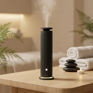 Waterless Scent Diffuser Machine Electric Tower LED Night Lamp Odor Purifier for Commercial Hotel Lobby