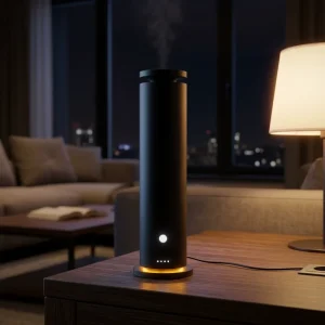 Waterless Scent Diffuser Type C Charging Electric Perfume Diffuser with Warm Night Light and Silent Operation