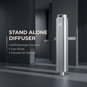 Waterless Scent Diffuser with Oil Detection 500ml Tower WiFi Bluetooth Commercial Aroma Diffuser