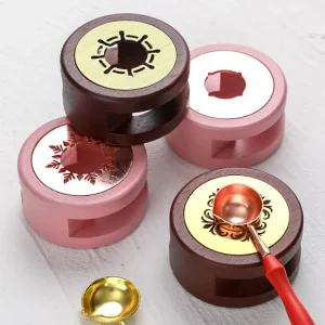 Wax Beads Melting Stoves Golden Rose Gold Solid Wood Wax Melting Tools Sealing Wax Melter Furnace
