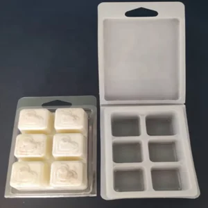 Wax Melt Clamshells 6 Cavity Soap Plastic Blister Clamshell Packaging Wax Melt