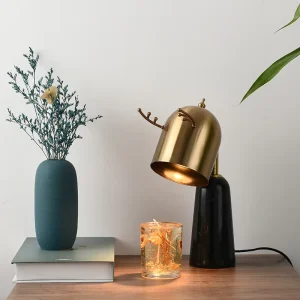 Wax Melting Light Candle Warmer Lamp Marble Base Candle Warmer Bedroom Bedside Table Lamps