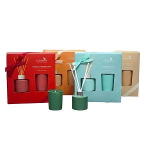 Wedding Favor Gift Fragrance Reed Diffuser 50ml Set with Scented Clay