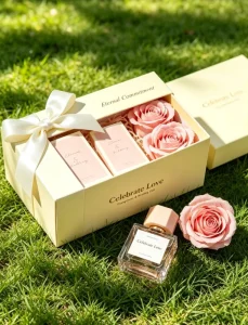 Wedding Favor Perfume Gift Set Custom Regular Size Fruity Scent Long Lasting Eco-Friendly 4pcs Eau De Parfum Luxury Guest Gift
