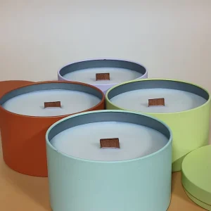Wedding Favor Scented Candle Tins Soy Wax Aromatherapy Candle with Lid Souvenir Gift Big Candle Tin for Home Decor