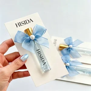 Wedding Souvenirs Anniversary Gifts Round Glass Perfume Bottle 2ml 3ml 5ml 10ml Mini Empty Perfume Samples with Greeting Card