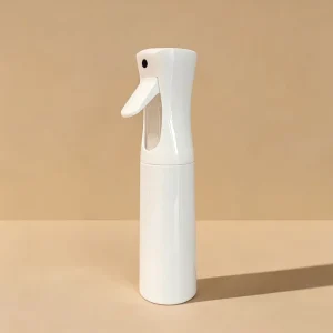 White Continuous Mist Spray Bottle Refillable Fine Mist Sprayer for Hair Styling and Home Cleaning 200ml 300ml 500ml