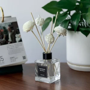 White Fiber Stick Reed Diffuser with Private Label Service, Factory Direct Supply for Home and Hotel Fragrance