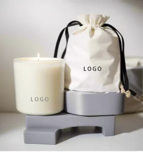 Wholesales Luxury Candles & Home Fragrance Decor Factory Custom Minimalist Style Scented Soy Wax Candles and Gift Drawstring Bag