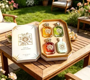 Women Eau De Parfum Sweet Fruity Floral Fragrance Long Lasting Body Spray Perfume Gift Set Daily Use Mini 4*30ml