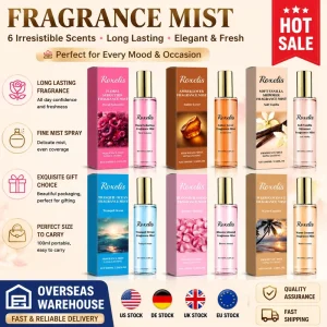 Women Fragrance Mist Set 6 Scents 100ml Long Lasting Perfume Floral Vanilla Amber Coconut Body Spray Gift