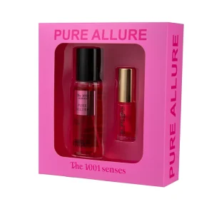 Women Gift Set 75ml Body Spray Floral Fruit Classic Scent Body Mist and 3.5g Lip Gloss Mini Gift Set