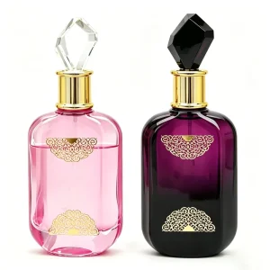 Women Rose Perfume 100ml EDP OEM Long Lasting Arabic Floral Crystal Bottle Gift