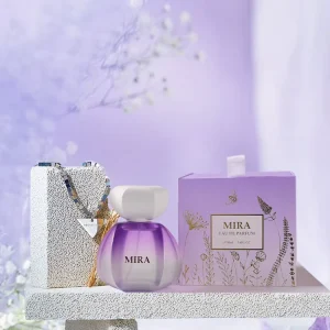Women’s Floral Perfume with Purple Glass Bottle Spray 100ml Capacity