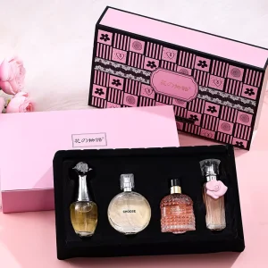 Women’s Perfume Gift Set Fresh Natural Light Eau De Toilette Long Lasting High Quality 4 Piece Original Perfume