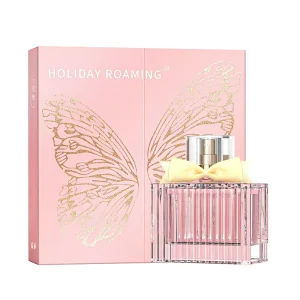 Women’s Romantic Butterfly Collection Parfum Spray with Peony Musk Lemon and Rose Scent Travel Holiday Gift Set