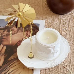 YHM Handmade Carousel Aromatherapy Candle Stone Jar European Style Birthday Graduation Gift Box Lasting Fragrance Single Wick